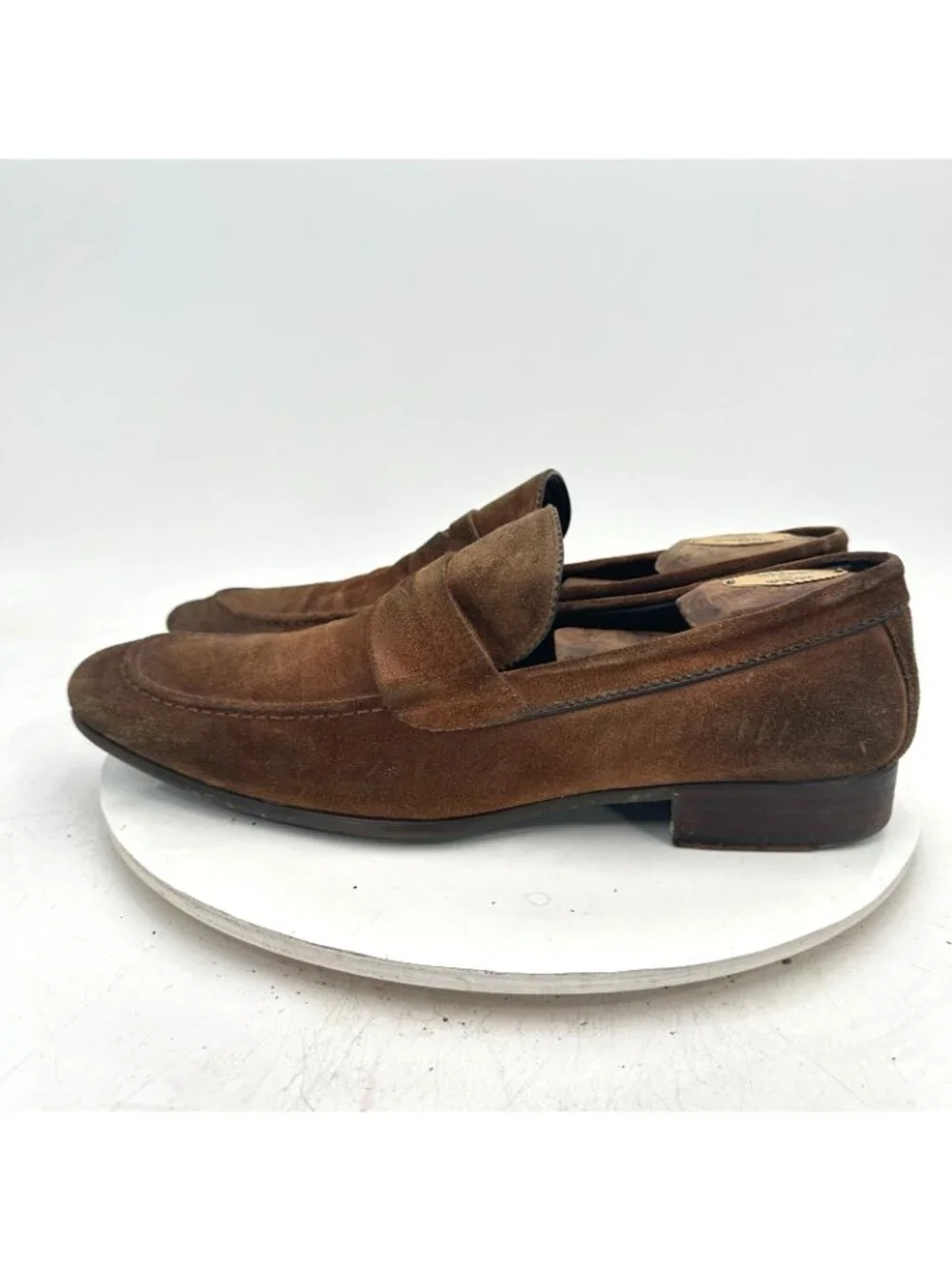 To Boot New York Adam Derreck Men 10 Brown Suede Penny Loafer Shoes